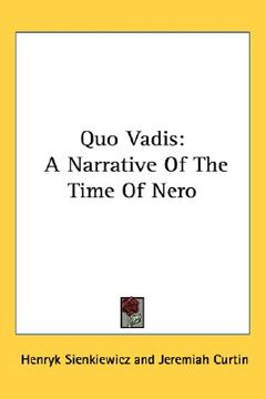 portada quo vadis: a narrative of the time of nero (in English)