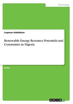 portada Renewable Energy Resource Potentials and Constraints in Nigeria