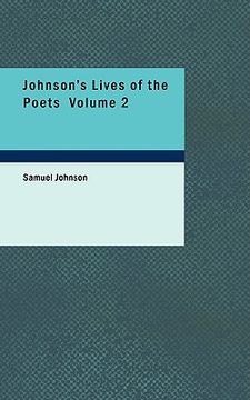 portada johnson's lives of the poets volume 2 (in English)