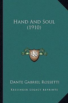 portada hand and soul (1910) (en Inglés)