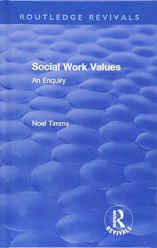 portada Social Work Values: An Enquiry (en Inglés)