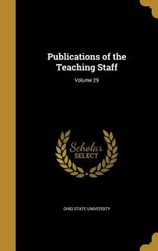 portada Publications of the Teaching Staff; Volume 29 (in English)