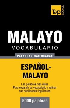 portada Vocabulario español-malayo - 5000 palabras más usadas (Spanish Edition)