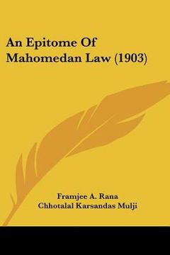 portada an epitome of mahomedan law (1903) (en Inglés)