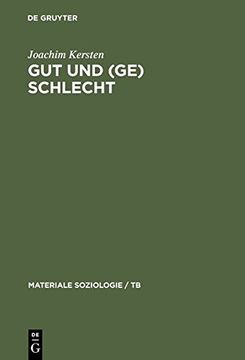 portada Gut Und (GE)Schlecht (Materiale Soziologie / Tb) (German Edition)