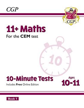 portada New 11+ cem 10-Minute Tests: Maths - Ages 10-11 Book 1 (en Inglés)