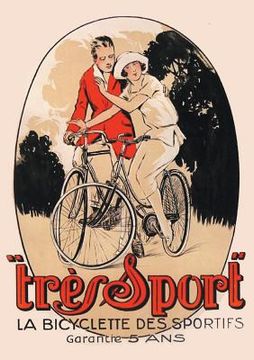 portada Carnet Blanc, Affiche Très Sport Bicyclette (en Francés)