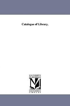 portada catalogue of library, (en Inglés)