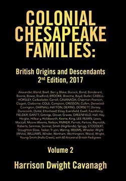 portada Colonial Chesapeake Families: British Origins and Descendants 2nd Edition: Volume 2 (en Inglés)