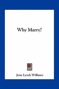 portada why marry? (en Inglés)