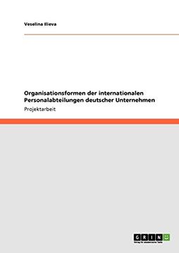 portada Organisationsformen der internationalen Personalabteilungen deutscher Unternehmen (German Edition)