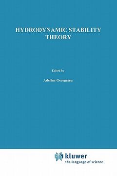 portada hydrodynamic stability theory (en Inglés)
