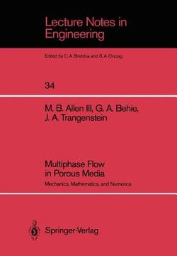 portada multiphase flow in porous media: mechanics, mathematics, and numerics (en Inglés)