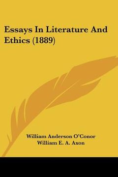 portada essays in literature and ethics (1889)