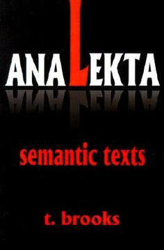 portada analekta: semantic texts (en Inglés)
