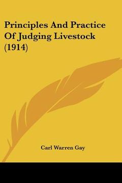 portada principles and practice of judging livestock (1914) (in English)