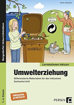 portada Umwelterziehung: Differenzierte Materialien für den Inklusiven Sachunterricht (1. Bis 4. Klasse) (Lernstationen Inklusiv) (in German)