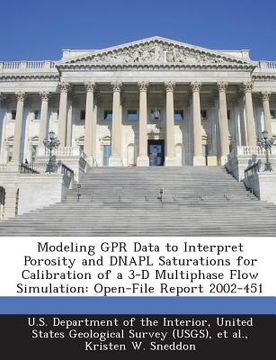 portada Modeling Gpr Data to Interpret Porosity and Dnapl Saturations for Calibration of a 3-D Multiphase Flow Simulation: Open-File Report 2002-451 (en Inglés)