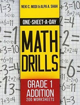 portada One-Sheet-A-Day Math Drills: Grade 1 Addition - 200 Worksheets (Book 1 of 24)
