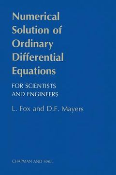 portada Numerical Solution of Ordinary Differential Equations (in English)