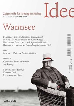 portada Zeitschrift für Ideengeschichte Heft Xvii/2 Sommer 2023: Wannsee (en Alemán)