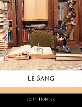 portada Le Sang (en Francés)