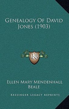 portada genealogy of david jones (1903)