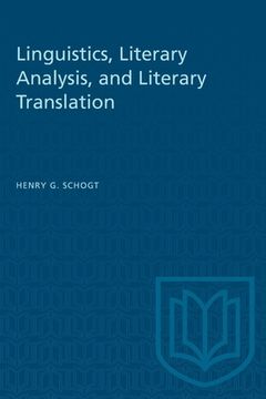 portada Linguistics, Literary Analysis, and Literary Translation (en Inglés)