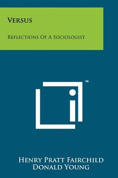 portada versus: reflections of a sociologist (en Inglés)