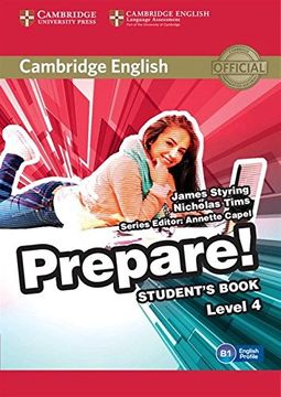 portada Cambridge English Prepare! Level 4 Student's Book (en Inglés)