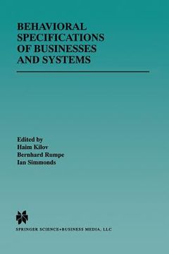 portada Behavioral Specifications of Businesses and Systems (en Inglés)