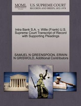 portada intra bank s.a. v. wille (frank) u.s. supreme court transcript of record with supporting pleadings (en Inglés)