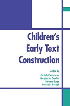 portada children's early text construction (en Inglés)
