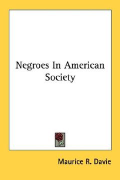 portada negroes in american society (en Inglés)