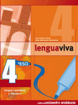 portada lengua viva, lengua castellana y literatura, 4 eso (andalucía)