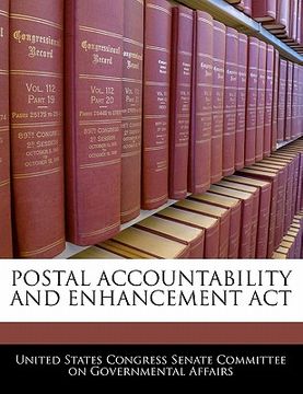 portada postal accountability and enhancement act (en Inglés)