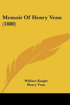 portada memoir of henry venn (1880) (in English)