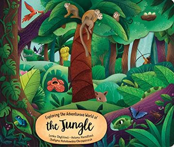 portada Exploring the Adventurous World of the Jungle (Happy fox Books) Board Book for Kids Ages 3-6 - Delves Deeper Into the Trees and Vines With Each Page Turn, With Educational Facts and Vocabulary Words 