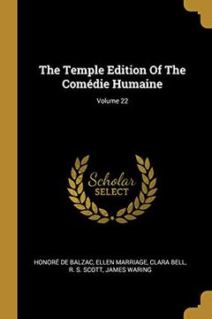 portada The Temple Edition of the Comédie Humaine; Volume 22 (in English)