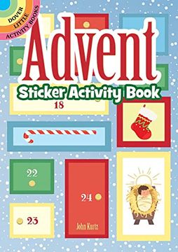 portada Advent Sticker Activity Book (Dover Little Activity Books: Christmas) (en Inglés)
