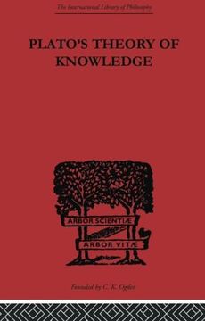portada Plato's Theory of Knowledge (International Library of Philosophy) (in English)