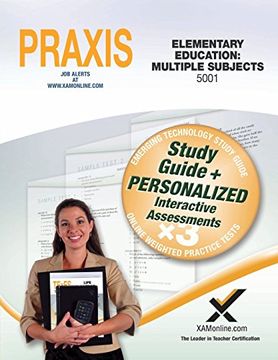 portada Praxis Elementary Education: Multiple Subjects 5001 Book and Online