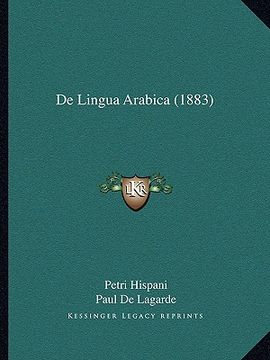 portada De Lingua Arabica (1883) (in Latin)