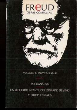 portada Freud. Obras Completas Psicoanalisis (Volumen 8)