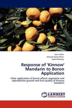 portada response of 'kinnow' mandarin to boron application (en Inglés)