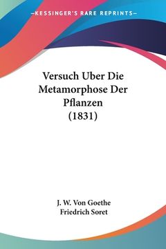 portada Versuch Uber Die Metamorphose Der Pflanzen (1831) (en Alemán)
