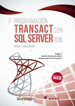 portada Programacion Transact con sql Server 2016