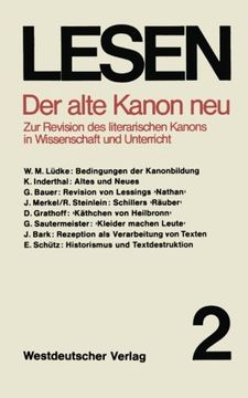 portada Der alte Kanon neu: Zur Revision des literarischen Kanons in Wissenschaft und Unterricht (Lesen) (German Edition)