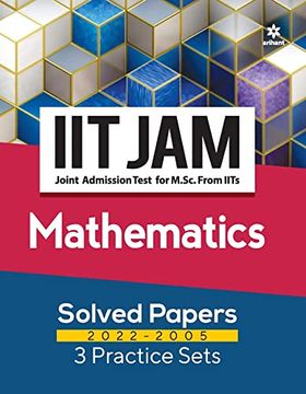 portada Iit jam Mathematics Solved Papers (2022-2005) and 3 Practice Sets (in English)
