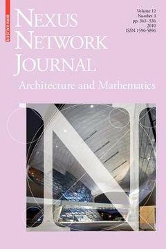 portada Nexus Network Journal 12,3: Architecture and Mathematics (en Inglés)